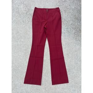 Free People XS Flare Pants Red Stretchy Boho Western Holiday Casual Streetwear